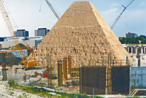 Reagan Pyramid Nears Completion