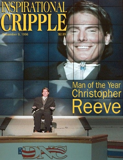 Christopher Reeve Named Man of the Year By Inspirational Cripple Magazine