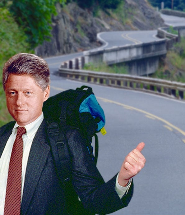 Clinton Hitchhikes To St. Louis For Jazzfest