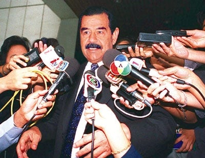 Saddam Hussein Steps Down Following Sex Scandal