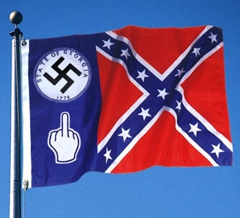 Georgia Adds Swastika, Middle Finger To State Flag