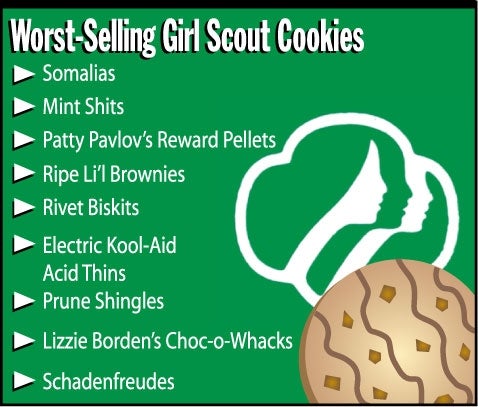 Worst-Selling Girl Scout Cookies