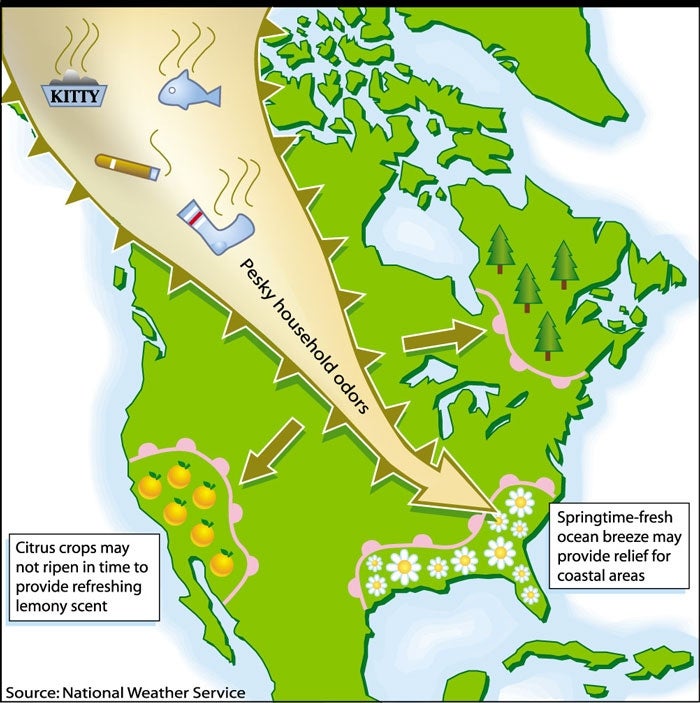 Mass Of Unfreshened Air Moving In From Arctic Circle