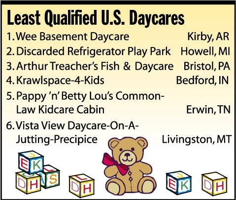 Least Qualified U.S. Daycares