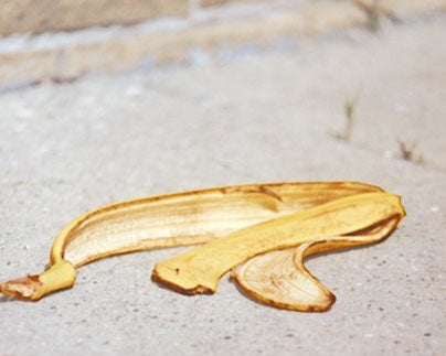 Discarded Banana Peel Results In Tragicomic Tableau