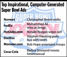 Top Inspirational, Computer-Generated Super Bowl Ads