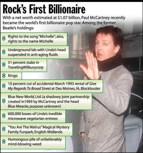 Rock's First Billionaire