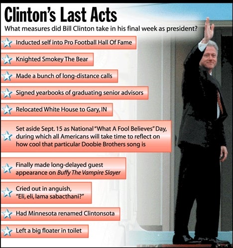 Clinton's Last Acts