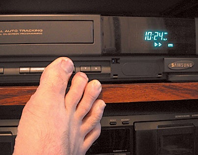 VCR Fast-Forwarded With Toe