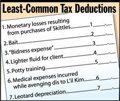 Least Common Tax-Deductions