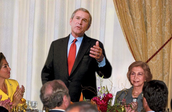 Bush Regales Dinner Guests With Impromptu Oratory On Virgil's Minor Works