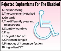 Rejected Euphemisms For The Disabled