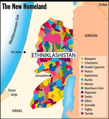 Northern Irish, Serbs, Hutus Granted Homeland In West Bank