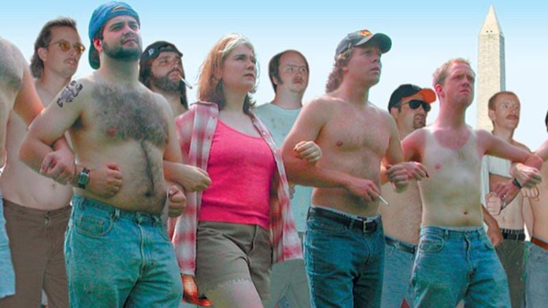 Nation's Shirtless, Shoeless March On Washington For Equal-Service Rights