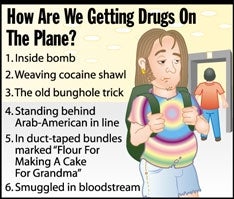 How Are We Getting Drug On The Plane?