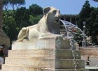 Fountain Simulates Vomiting Lion