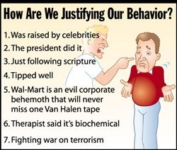 How Are We Justifying Our Behavior?