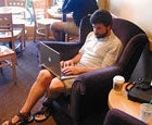 Laptop Guy At Coffee Shop Nine Times Out Of Ten