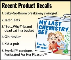 Recent Product Recalls