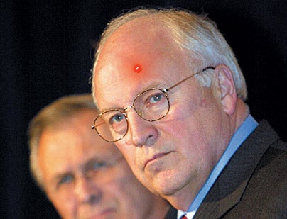 Cheney Regrets Buying Bush Laser Pointer