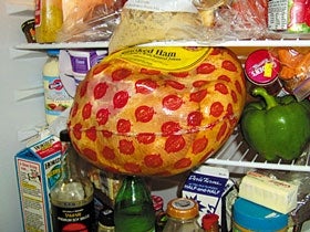 25-Pound Ham Wedged In Parents' Refrigerator