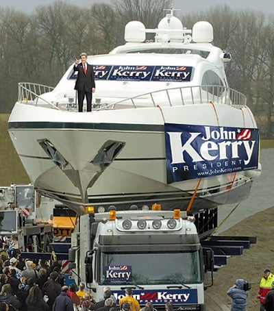 Kerry Makes Whistle-Stop Tour From Deck Of Yacht