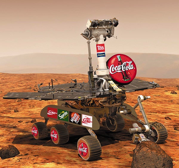 Coke-Sponsored Rover Finds Evidence Of Dasani On Mars