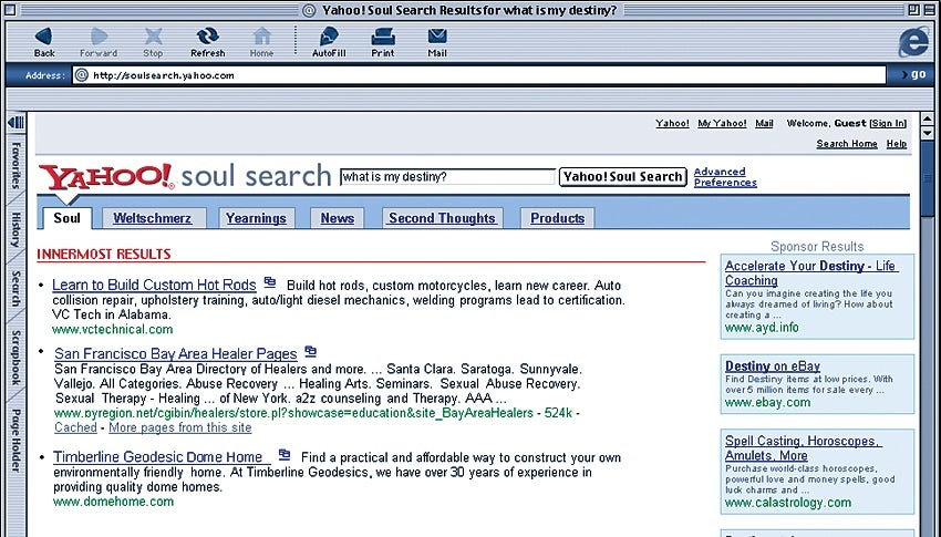 Yahoo Launches Soul-Search Engine