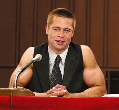 Brad Pitt Called Before Congress To Testify About Bicep Regimen