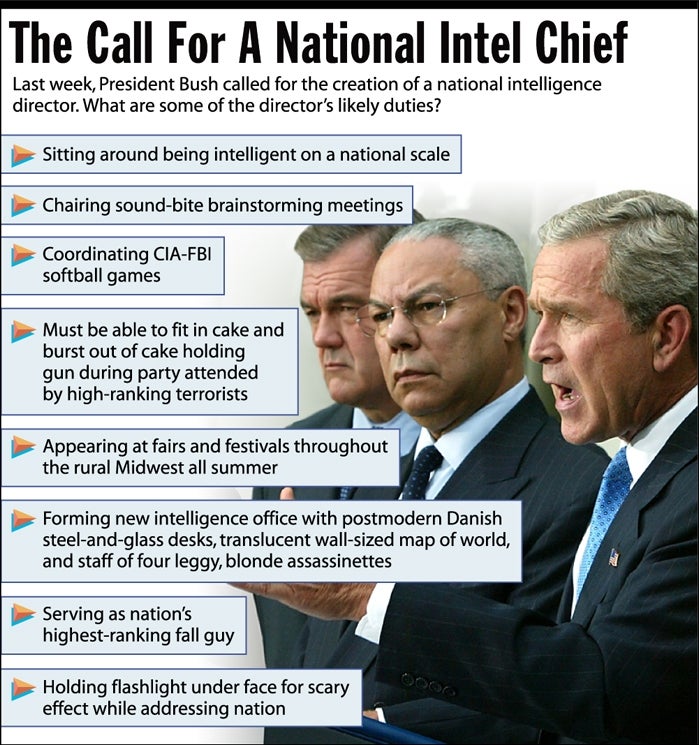 The Call For A National Intel Chief