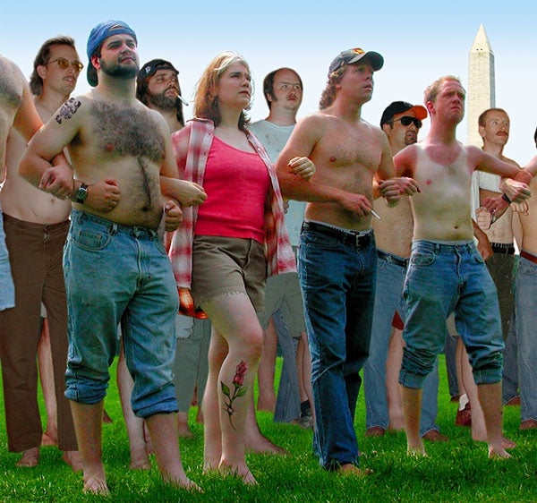 Nation's Shirtless, Shoeless March On Washington For Equal-Service Rights