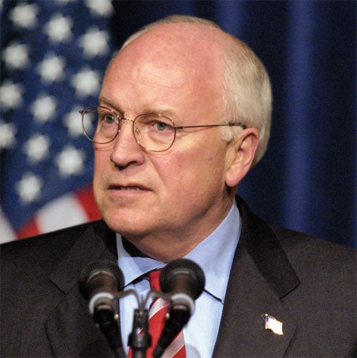 Cheney Dropped By White House HMO