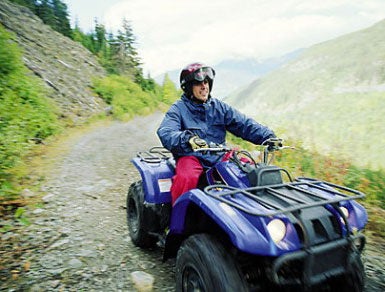 Area Man Does His Best Thinking On His ATV