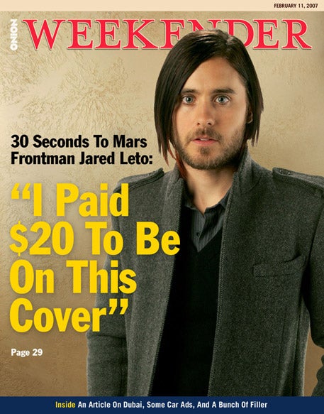 "I Paid $20 To Be On This Cover"