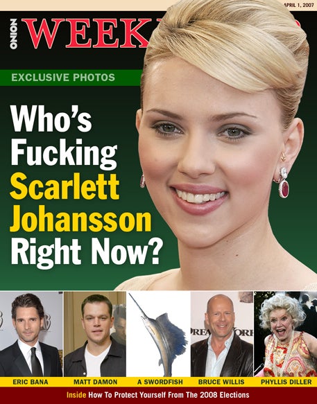 Who's Fucking Scarlett Johansson Right Now?