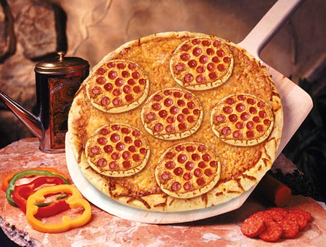 Pizza Hut's New Pizza Lover's Pizza Topped With Smaller Pizzas