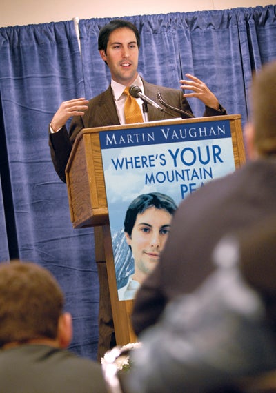 Self-Help Lecture Attendees Surprised To Hear Speaker Was Once Just Like Them