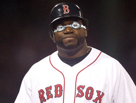 David Ortiz Incorporates Champagne Goggles Into Everyday Uniform