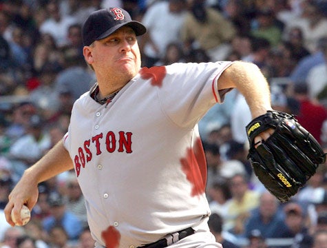 Curt Schilling Inexplicably Bleeding Throughout Game 3 Start