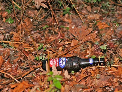 Empty Beer Bottle Released Into Wild