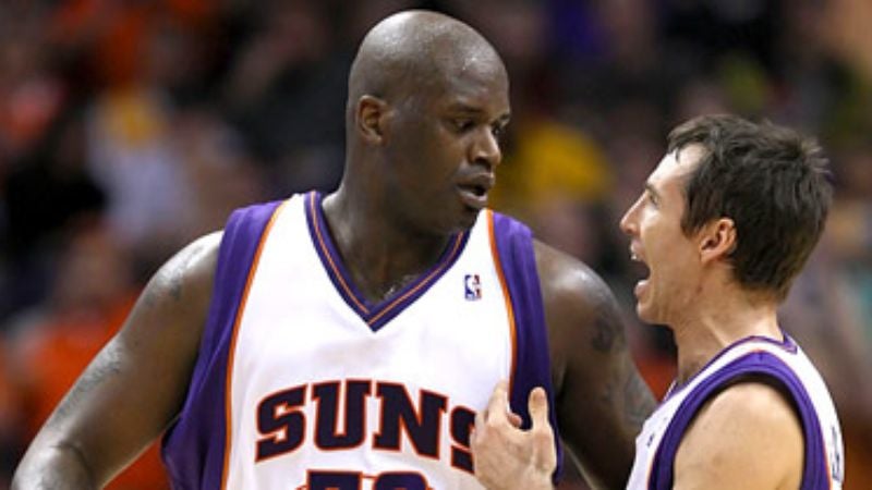 Steve Nash Sarcastically Asks Shaq To Slow Down