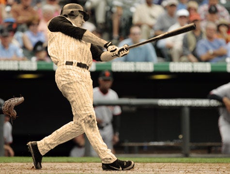 Sepia-Toned Player Being Called The Next DiMaggio