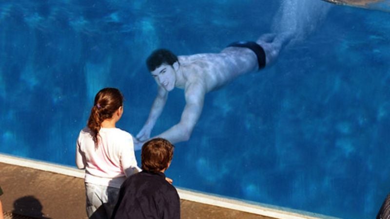 Michael Phelps Returns To His Tank At Sea World