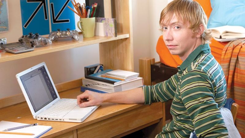 First Night Of Freedom Spent Alone In Dorm Room