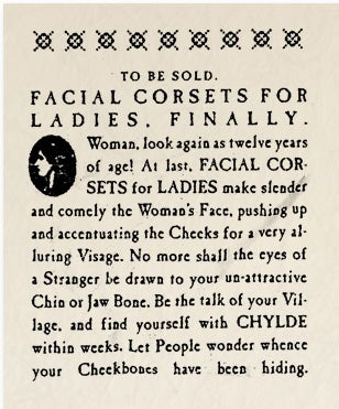 Historical Archives: Facial Corsets For Ladies, Finally