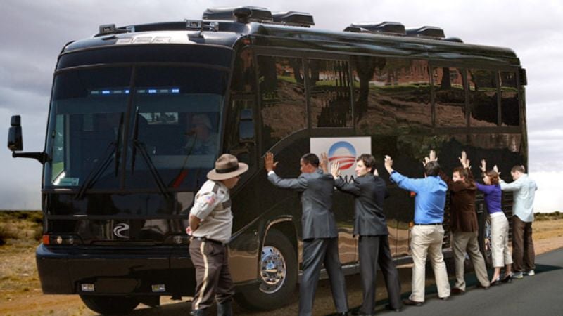 Southern Sheriff Pulls Over Obama Campaign Bus For Broken Taillight