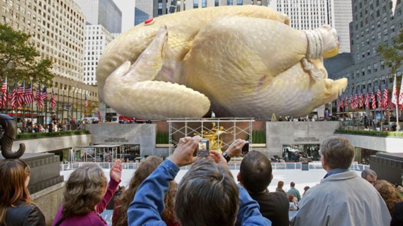 Thousands Gather For Stuffing Of Giant Rockefeller Center Turkey