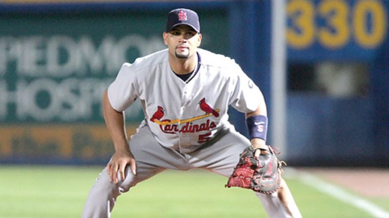 Screaming Albert Pujols Warns Baserunner Not To Step On His Herb Garden