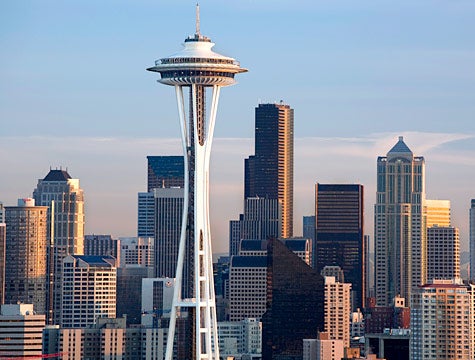 Seattle’s Space Needle Blasts Off After Collecting Enough Rain For Home Planet