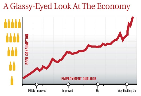 Nation's Unemployment Outlook Improves Drastically After Fifth Beer